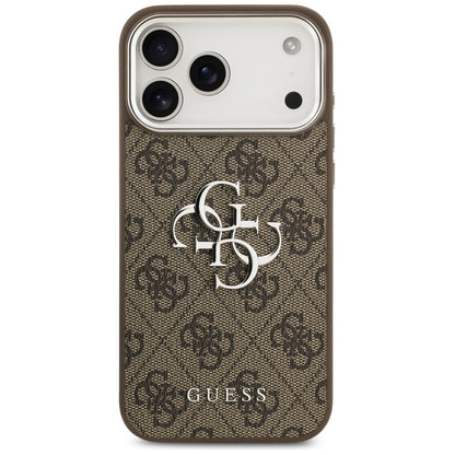 Futrola za Apple iPhone 17 Pro Max, Guess, Big 4G Logo Classic, Braon Srebrna
