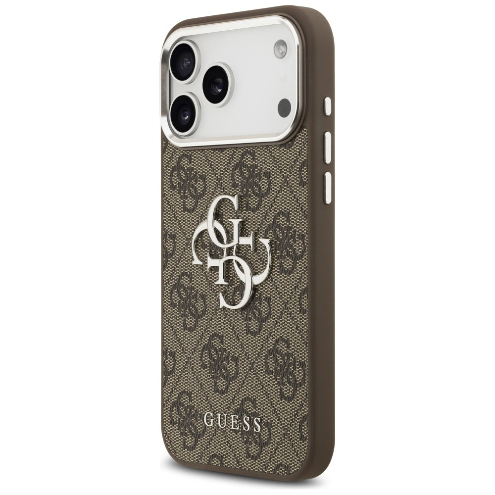 Futrola za Apple iPhone 17 Pro Max, Guess, Big 4G Logo Classic, Braon Srebrna