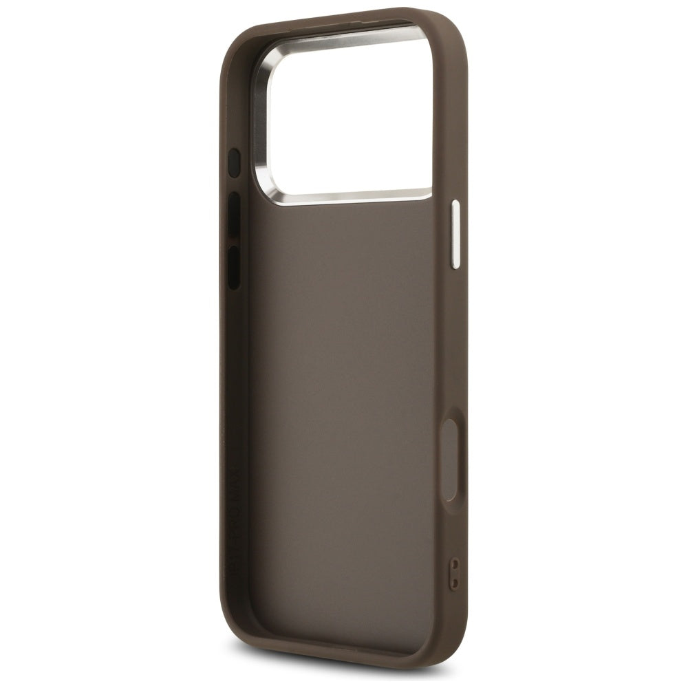 Futrola za Apple iPhone 17 Pro Max, Guess, Big 4G Logo Classic, Braon Srebrna