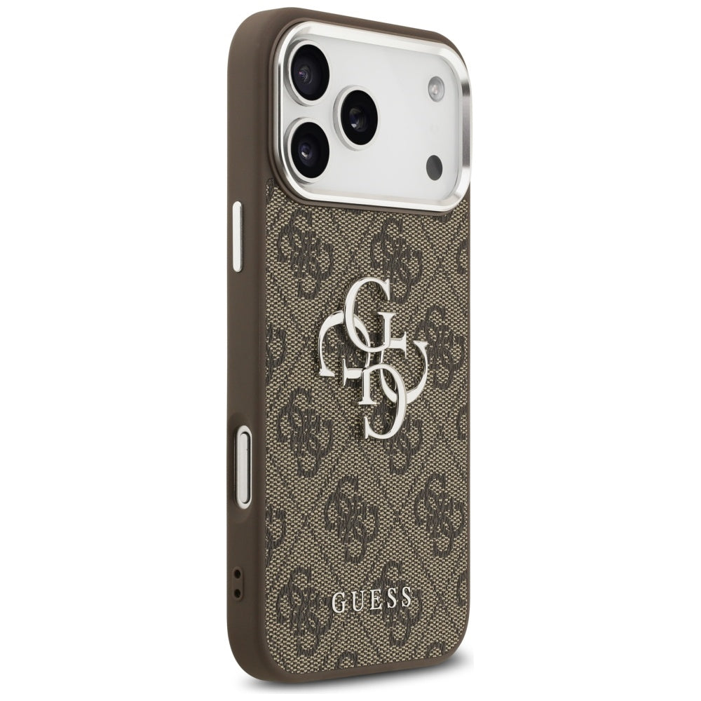 Futrola za Apple iPhone 17 Pro Max, Guess, Big 4G Logo Classic, Braon Srebrna
