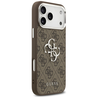 Futrola za Apple iPhone 17 Pro Max, Guess, Big 4G Logo Classic, Braon Srebrna