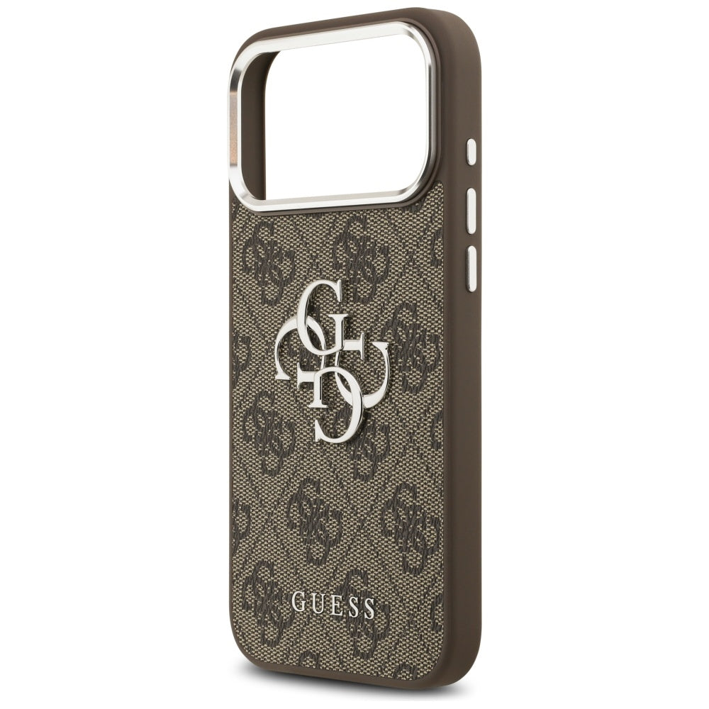 Futrola za Apple iPhone 17 Pro Max, Guess, Big 4G Logo Classic, Braon Srebrna