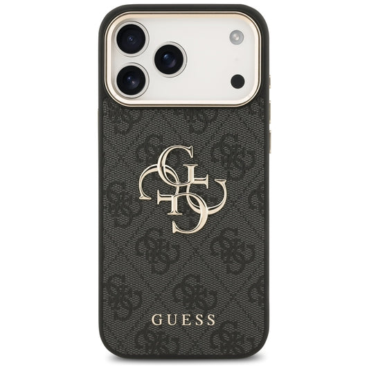 Futrola za Apple iPhone 17 Pro Max, Guess, Big 4G Logo Classic, Crno Zlatna