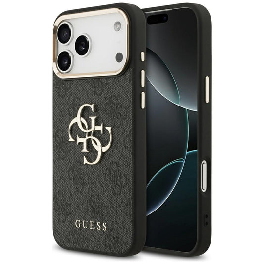Futrola za Apple iPhone 17 Pro Max, Guess, Big 4G Logo Classic, Crno Zlatna