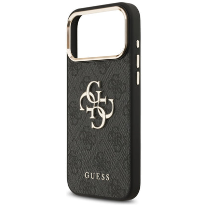 Futrola za Apple iPhone 17 Pro Max, Guess, Big 4G Logo Classic, Crno Zlatna