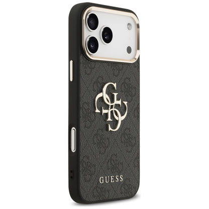 Futrola za Apple iPhone 17 Pro Max, Guess, Big 4G Logo Classic, Crno Zlatna