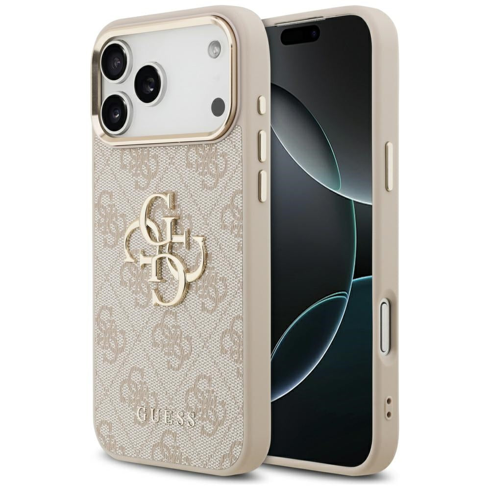 Futrola za Apple iPhone 17 Pro Max, Guess, Big 4G Logo Classic, Zlatno Roze