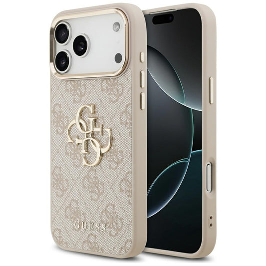 Futrola za Apple iPhone 17 Pro Max, Guess, Big 4G Logo Classic, Zlatno Roze
