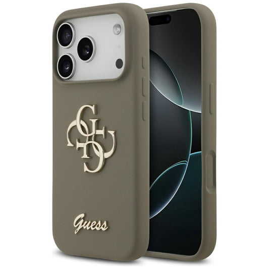 Futrola za Apple iPhone 17 Pro Max, Guess, Big 4G Script, Braon