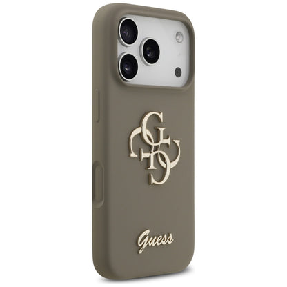 Futrola za Apple iPhone 17 Pro Max, Guess, Big 4G Script, Braon