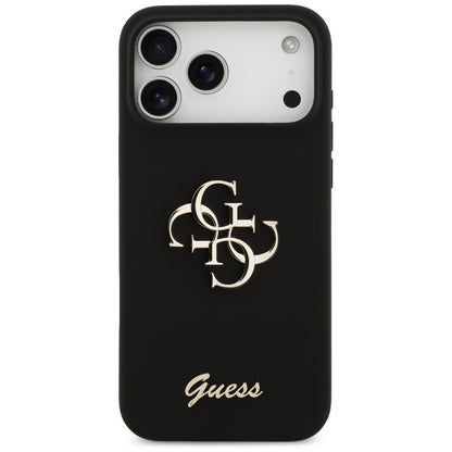 Futrola za Apple iPhone 17 Pro Max, Guess, Big 4G Script, Crna