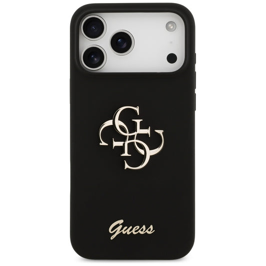 Futrola za Apple iPhone 17 Pro Max, Guess, Big 4G Script, Crna