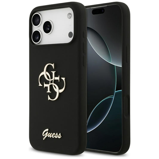 Futrola za Apple iPhone 17 Pro Max, Guess, Big 4G Script, Crna