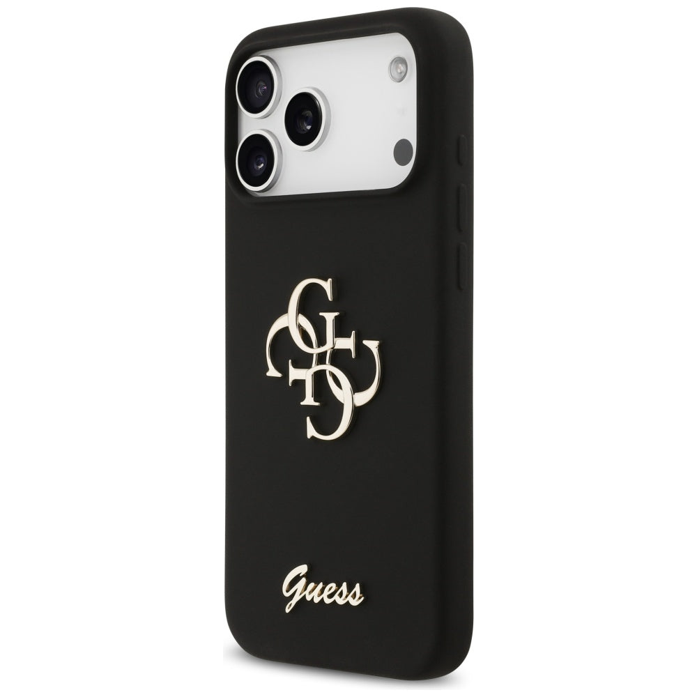 Futrola za Apple iPhone 17 Pro Max, Guess, Big 4G Script, Crna
