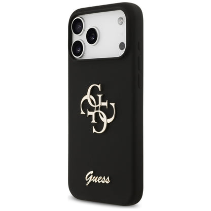Futrola za Apple iPhone 17 Pro Max, Guess, Big 4G Script, Crna