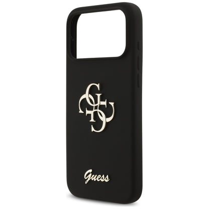 Futrola za Apple iPhone 17 Pro Max, Guess, Big 4G Script, Crna