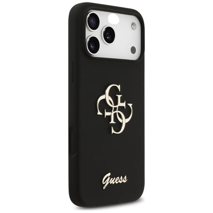 Futrola za Apple iPhone 17 Pro Max, Guess, Big 4G Script, Crna