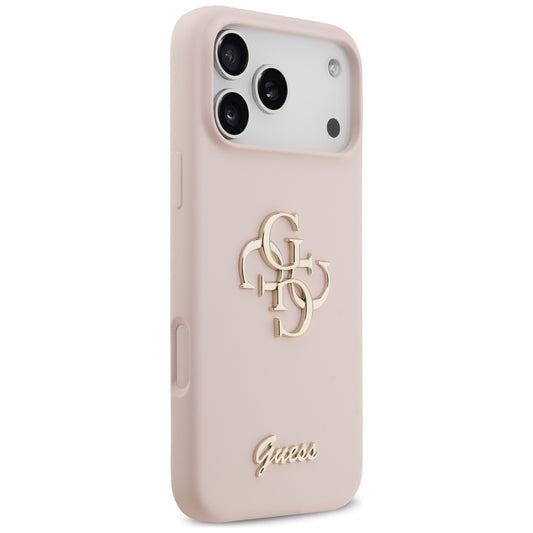 Futrola za Apple iPhone 17 Pro Max, Guess, Big 4G Script, Svetlo Roze