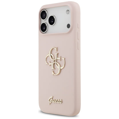 Futrola za Apple iPhone 17 Pro Max, Guess, Big 4G Script, Svetlo Roze