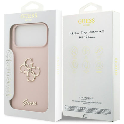 Futrola za Apple iPhone 17 Pro Max, Guess, Big 4G Script, Svetlo Roze