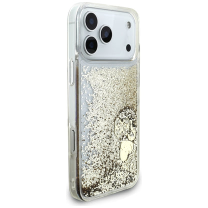 Futrola za Apple iPhone 17 Pro Max, Guess, Liquid Glitter Charms, Zlatna