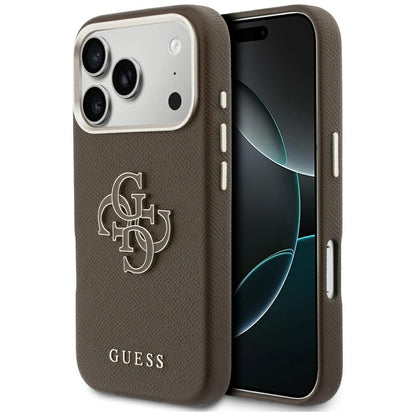 Futrola za Apple iPhone 17 Pro Max, Guess, Resin Logo, Braon