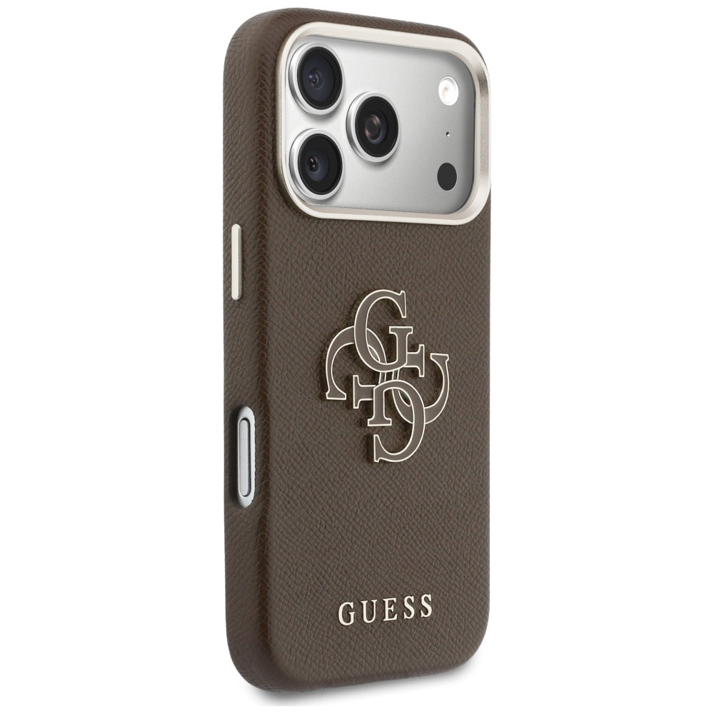 Futrola za Apple iPhone 17 Pro Max, Guess, Resin Logo, Braon
