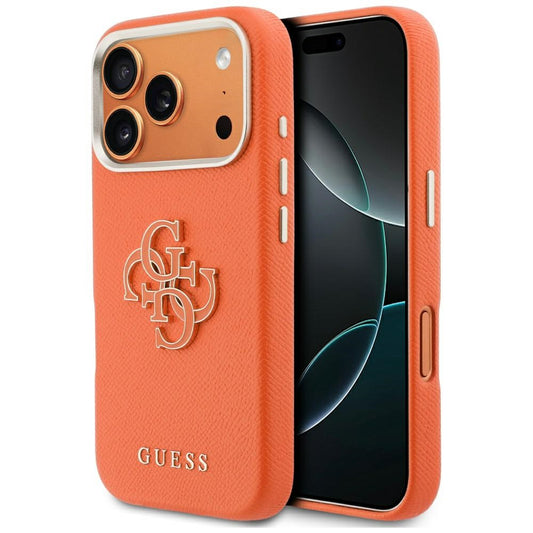Futrola za Apple iPhone 17 Pro Max, GUESS, Resin Logo, Narandžasta