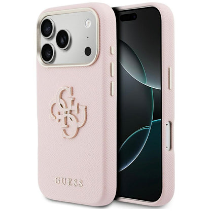 Futrola za Apple iPhone 17 Pro Max, Guess, Resin Logo, Roze