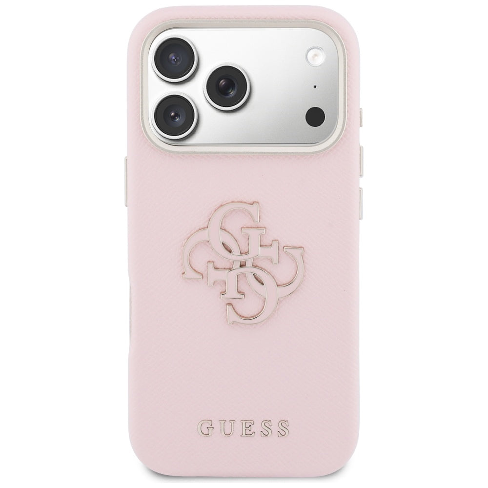 Futrola za Apple iPhone 17 Pro Max, Guess, Resin Logo, Roze