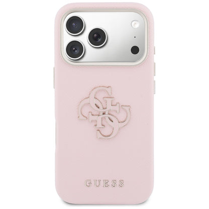 Futrola za Apple iPhone 17 Pro Max, Guess, Resin Logo, Roze