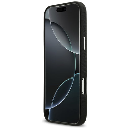 Futrola za Apple iPhone 17 Pro Max, Karl Lagerfeld, FW Grained Signature Logo, Crna