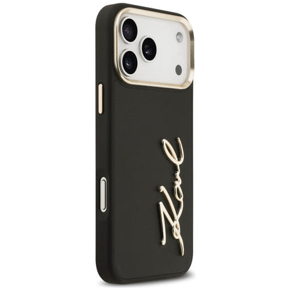 Futrola za Apple iPhone 17 Pro Max, Karl Lagerfeld, Script Logo, Crna