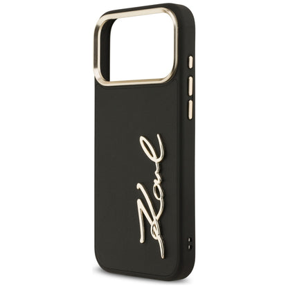 Futrola za Apple iPhone 17 Pro Max, Karl Lagerfeld, Script Logo, Crna
