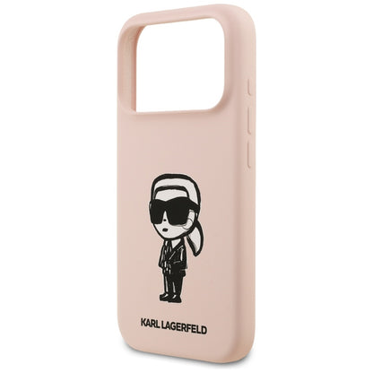 Futrola za Apple iPhone 17 Pro Max, Karl Lagerfeld, Sketch and Logo Karl, Roze