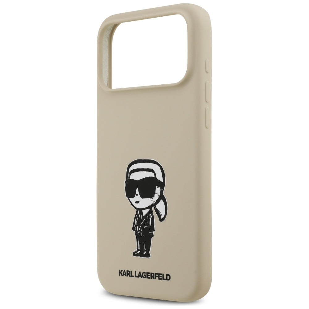 Futrola za Apple iPhone 17 Pro Max, Karl Lagerfeld, Sketch and Logo Karl, Braon