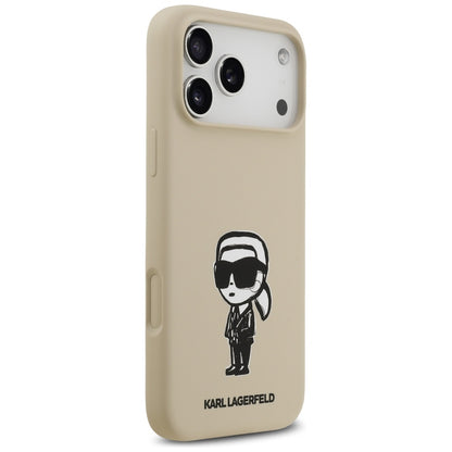 Futrola za Apple iPhone 17 Pro Max, Karl Lagerfeld, Sketch and Logo Karl, Braon