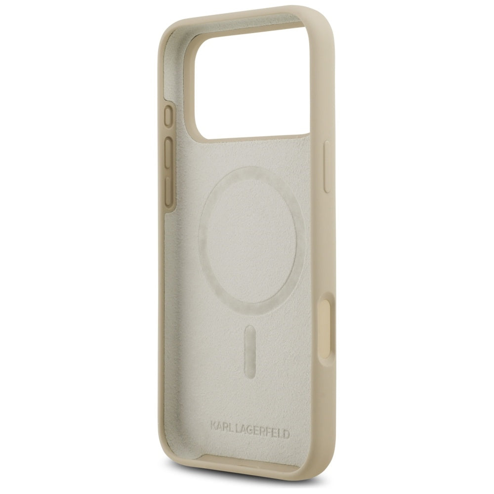 Futrola za Apple iPhone 17 Pro Max, Karl Lagerfeld, Sketch and Logo Karl, Braon