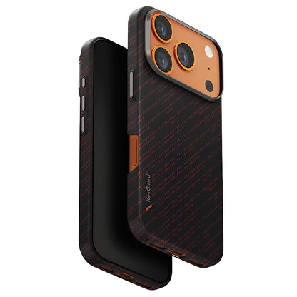 Futrola MagSafe za Apple iPhone 17 Pro Max, UNIQ, Keva MagClick, Crna Crvena