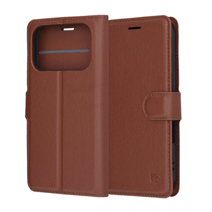 Futrola za Apple iPhone 17 Pro, Techsuit, Leather Folio, Braon