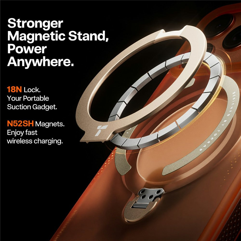 Futrola za Apple iPhone 17 Pro, Torras, Ostand Spin Air, Narandžasta