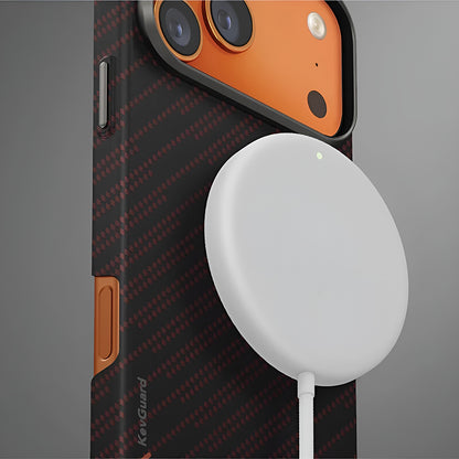 Futrola MagSafe za Apple iPhone 17 Pro, UNIQ, Keva MagClick, Crna Crvena