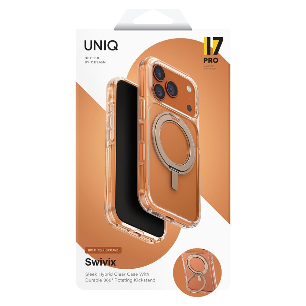 Futrola za Apple iPhone 17 Pro, UNIQ, Swivix, Zlatna