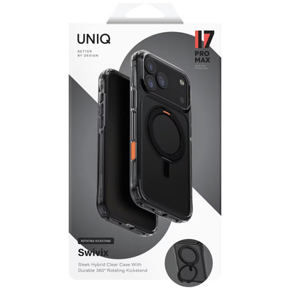 Futrola za Apple iPhone 17 Pro, UNIQ, Swivix, Crna