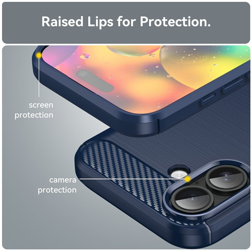 Futrola za Apple iPhone 17, Techsuit, Karbon, Plava