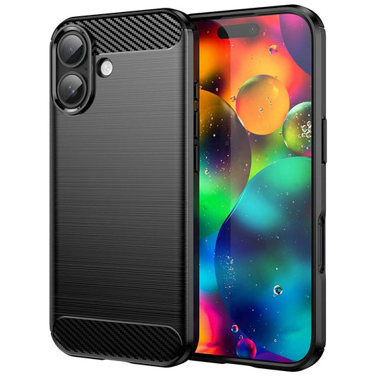 Futrola za Apple iPhone 17, Techsuit, Karbon, Crna