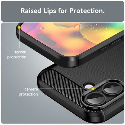 Futrola za Apple iPhone 17, Techsuit, Karbon, Crna