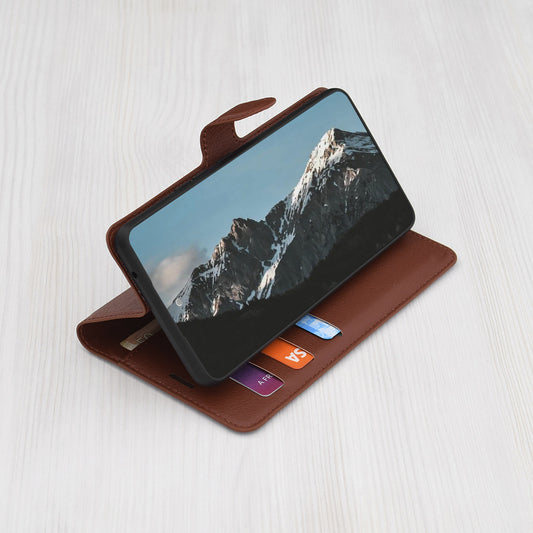 Futrola za Apple iPhone 17, Techsuit, Leather Folio, Braon