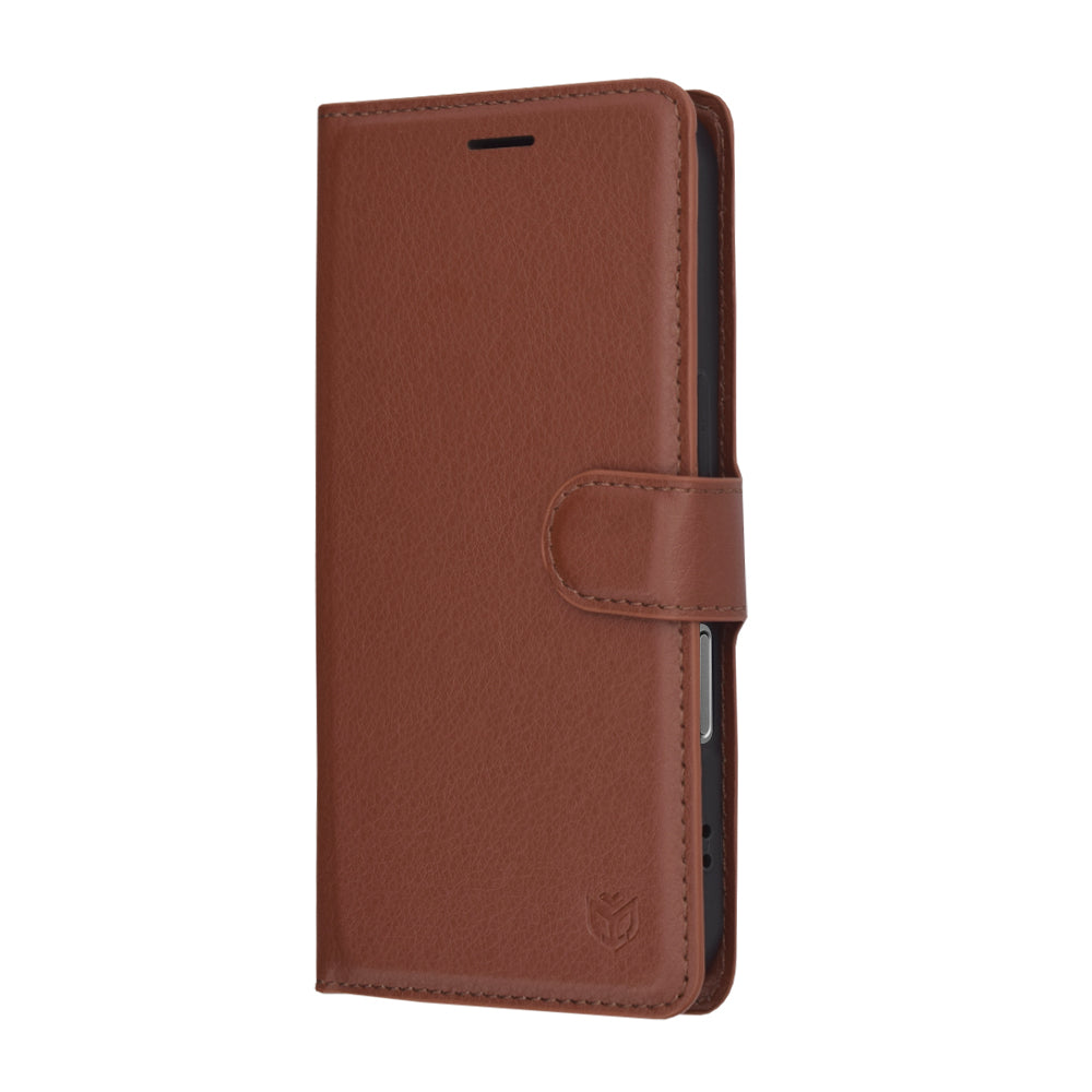 Futrola za Apple iPhone 17, Techsuit, Leather Folio, Braon