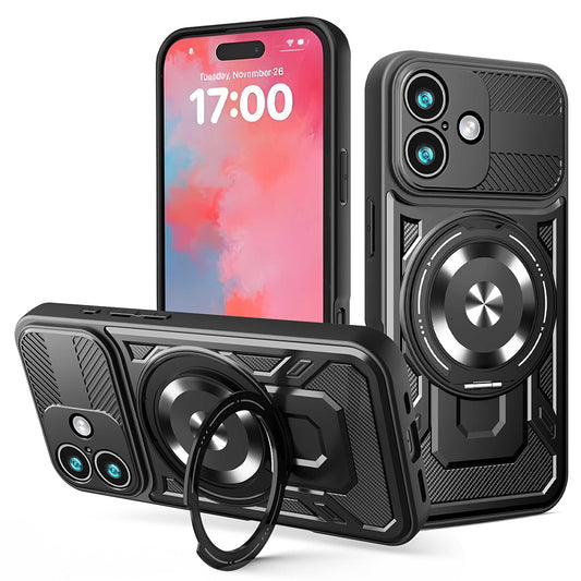 Futrola za Apple iPhone 17, Techsuit, RuggedCam, Crna